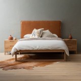 Dawncrest Double Leather Headboard - Tan - 2