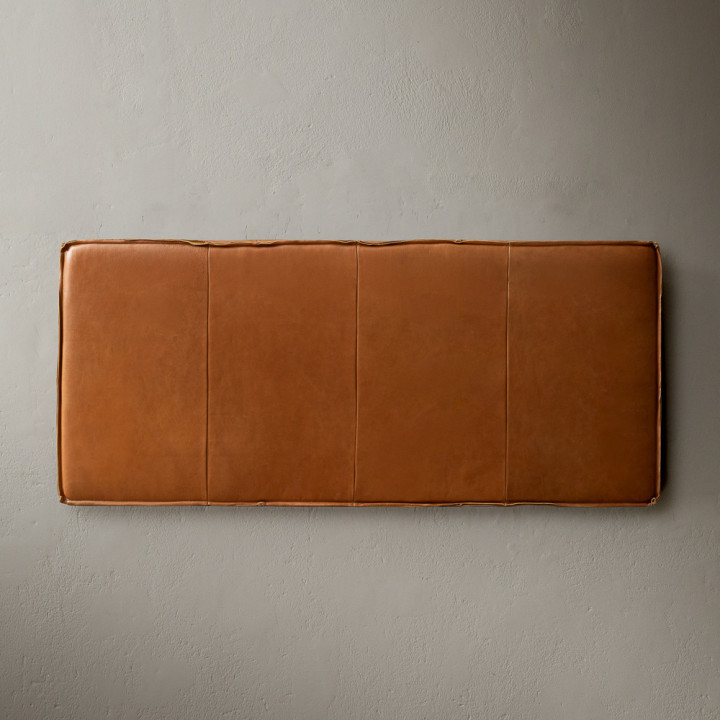 Dawncrest Queen Leather Headboard - Tan - 3