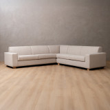 Karoo Full Corner Fabric Couch - Oats - 1