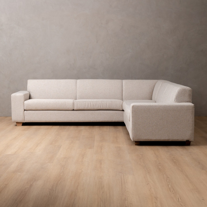Karoo Full Corner Fabric Couch - Oats - 5