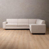 Karoo Full Corner Fabric Couch - Oats - 5