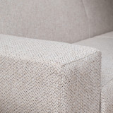Karoo Full Corner Fabric Couch - Oats - 8