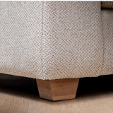 Karoo Full Corner Fabric Couch - Oats - 9