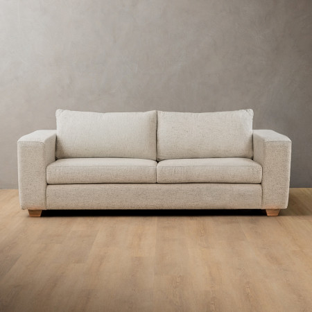 Westerman 3-Seater Fabric Couch - Sandstone