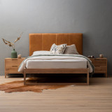 Emberley Queen Leather Headboard - Tan - 2