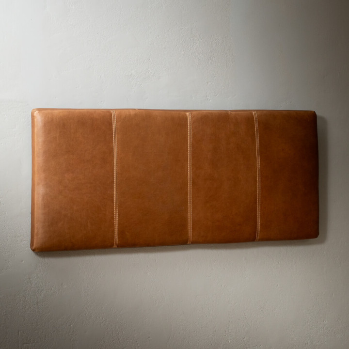 Emberley Queen Leather Headboard - Cinnamon - 5