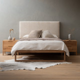 Emberley Queen Headboard - Latté - 2