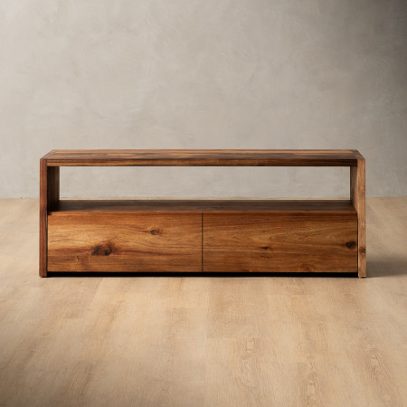 Linear TV Unit - 1.4m - Blackwood - 1