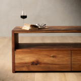 Linear TV Unit - 1.4m - Blackwood - 3