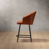Monet Leather Counter Bar Chair - Bourbon - 3