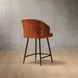 Monet Leather Counter Bar Chair - Bourbon - 4
