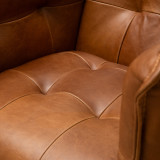 Ravelin Leather Armchair - Cinnamon - 9