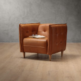 Ravelin Leather Armchair - Tan - 2