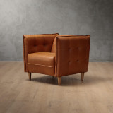 Ravelin Leather Armchair - Tan - 6