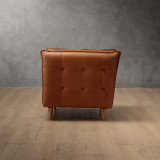 Ravelin Leather Armchair - Tan - 7
