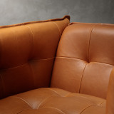 Ravelin Leather Armchair - Tan - 9