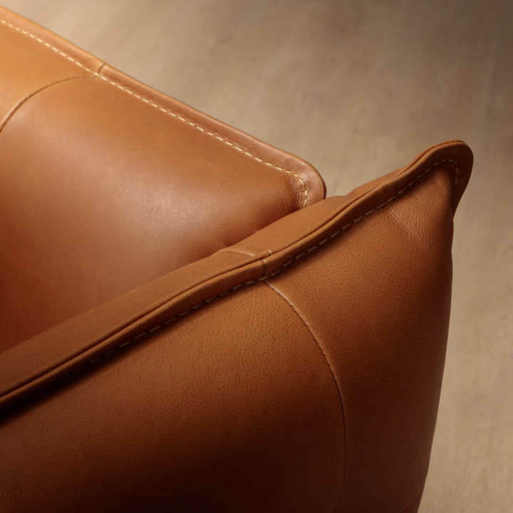 Ravelin Leather Armchair - Tan - 11