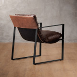 Lazur Leather Armchair - Umber - 3