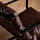 Lazur Leather Armchair - Umber - 4