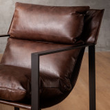 Lazur Leather Armchair - Umber - 5