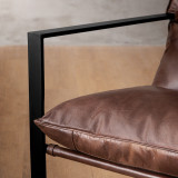 Lazur Leather Armchair - Umber - 6