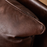 Lazur Leather Armchair - Umber - 7