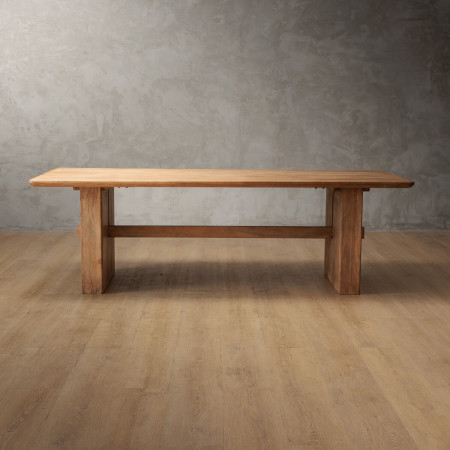 2.4m Elderweave Dining Table - Grey Wash - 1