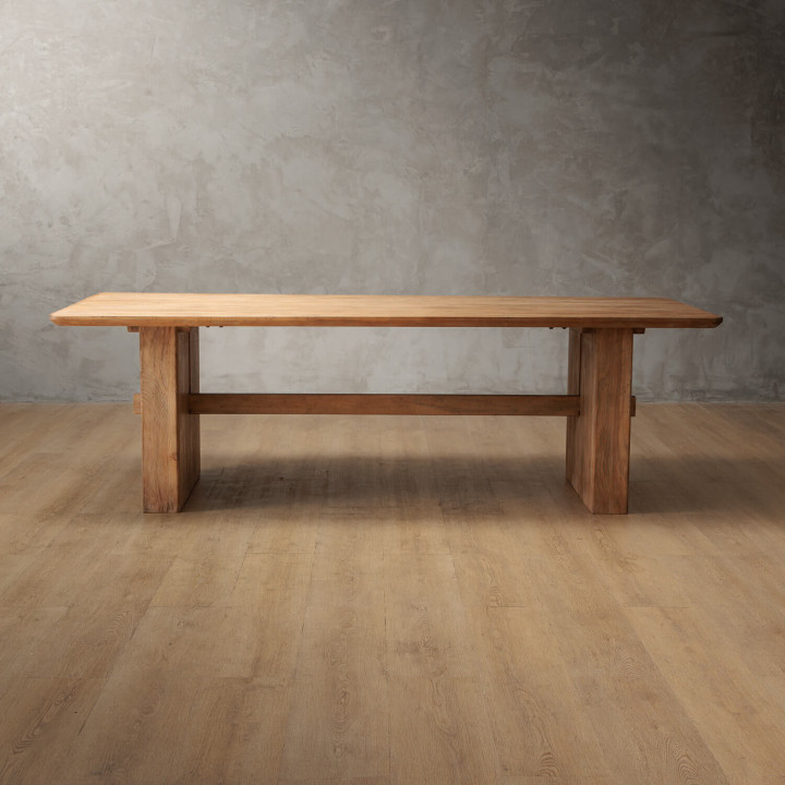 2.4m Elderweave Dining Table - Grey Wash - 1