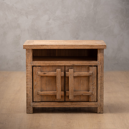 Elderweave Bedside Table - Grey Wash - 1