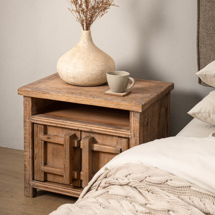 Elderweave Bedside Table - Grey Wash - 3