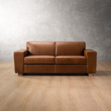 Karoo 2-Seater Leather Couch - Butterscotch - 1