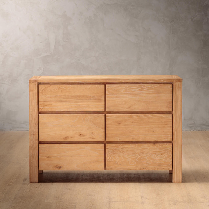 Ridgeway Chest Of Drawers (6 Drawers) - Stone Wash - 1