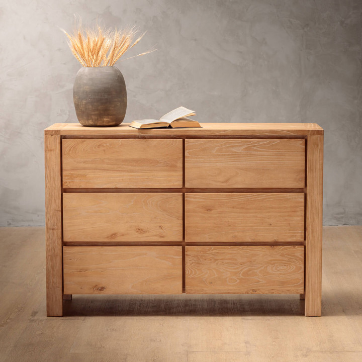 Ridgeway Chest Of Drawers (6 Drawers) - Stone Wash - 2