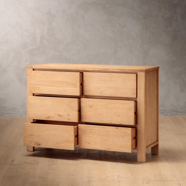 Ridgeway Chest Of Drawers (6 Drawers) - Stone Wash - 7