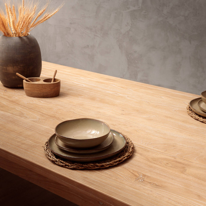 2.4m Ridgeway Dining Table - Stone Wash - 4