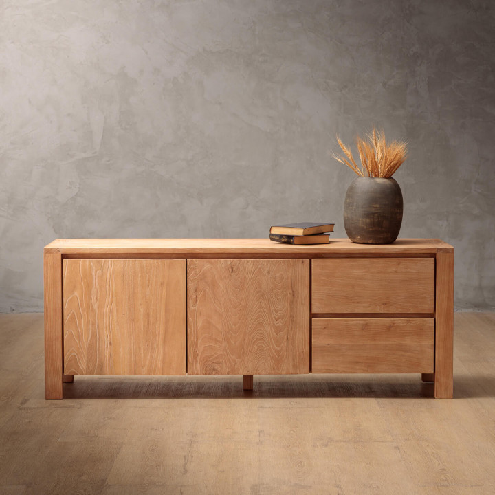 Ridgeway TV Stand - Stone Wash - 2