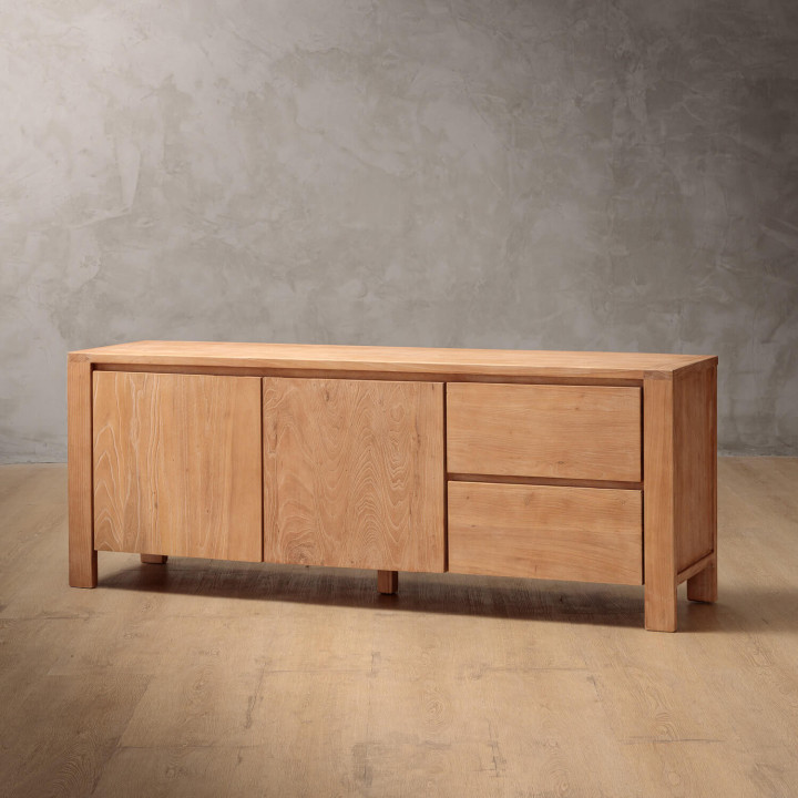 Ridgeway TV Stand - Stone Wash - 5