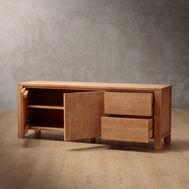 Ridgeway TV Stand - Stone Wash - 6