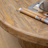 Solstice Round Coffee Table - Driftwood - 3