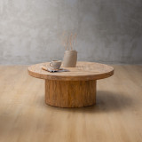 Solstice Round Coffee Table - Driftwood - 4