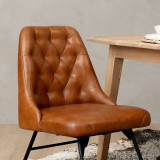 Kenridge Leather Dining Chair - Bourbon - 3