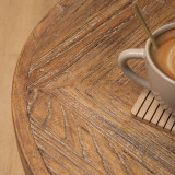 Solstice Round Side Table - Driftwood - 4