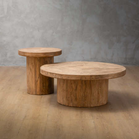 Solstice Nesting Coffee Table Set - Driftwood - 1