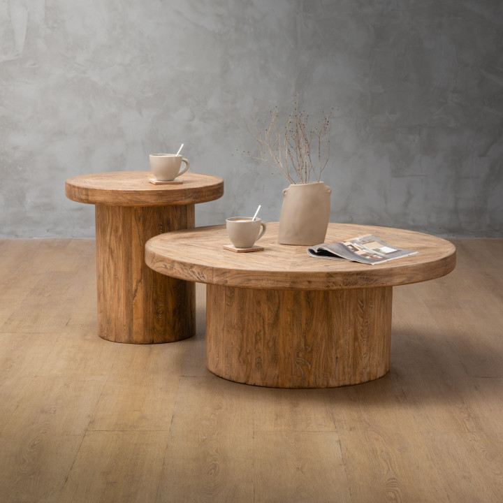 Solstice Nesting Coffee Table Set - Driftwood - 3
