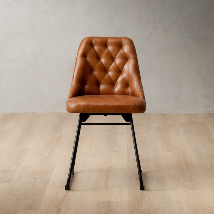Kenridge Leather Dining Chair - Bourbon - 4
