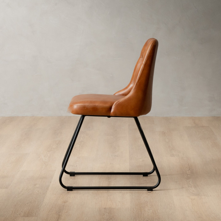 Kenridge Leather Dining Chair - Bourbon - 5