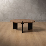 Whitmore Coffee Table - Driftwood & Black - 4