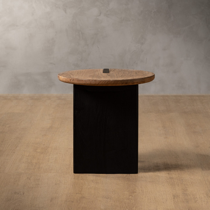 Whitmore Side Table - Driftwood & Black - 6