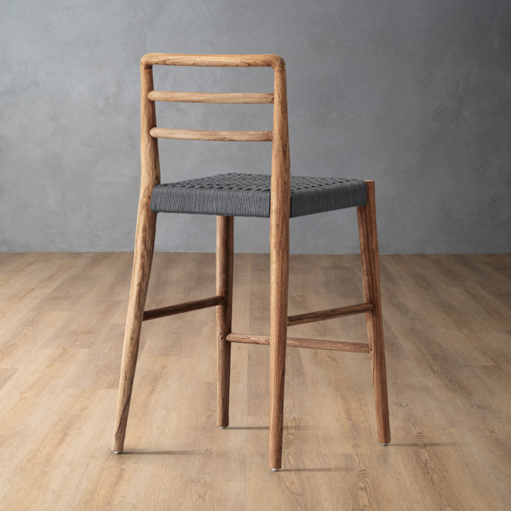 Sawyer Tall Bar Chair - Grey - 4