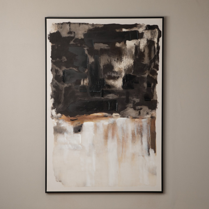 Ash Shadow - Framed Canvas Art - 1